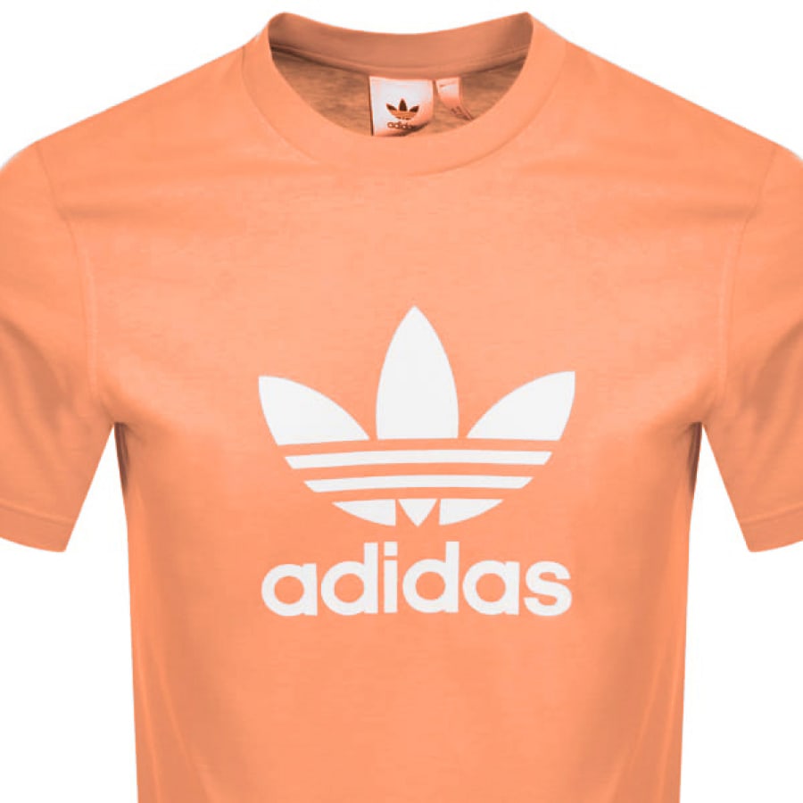 Alternative Image for Productadidas Originals Trefoil Logo T Shirt Orange2